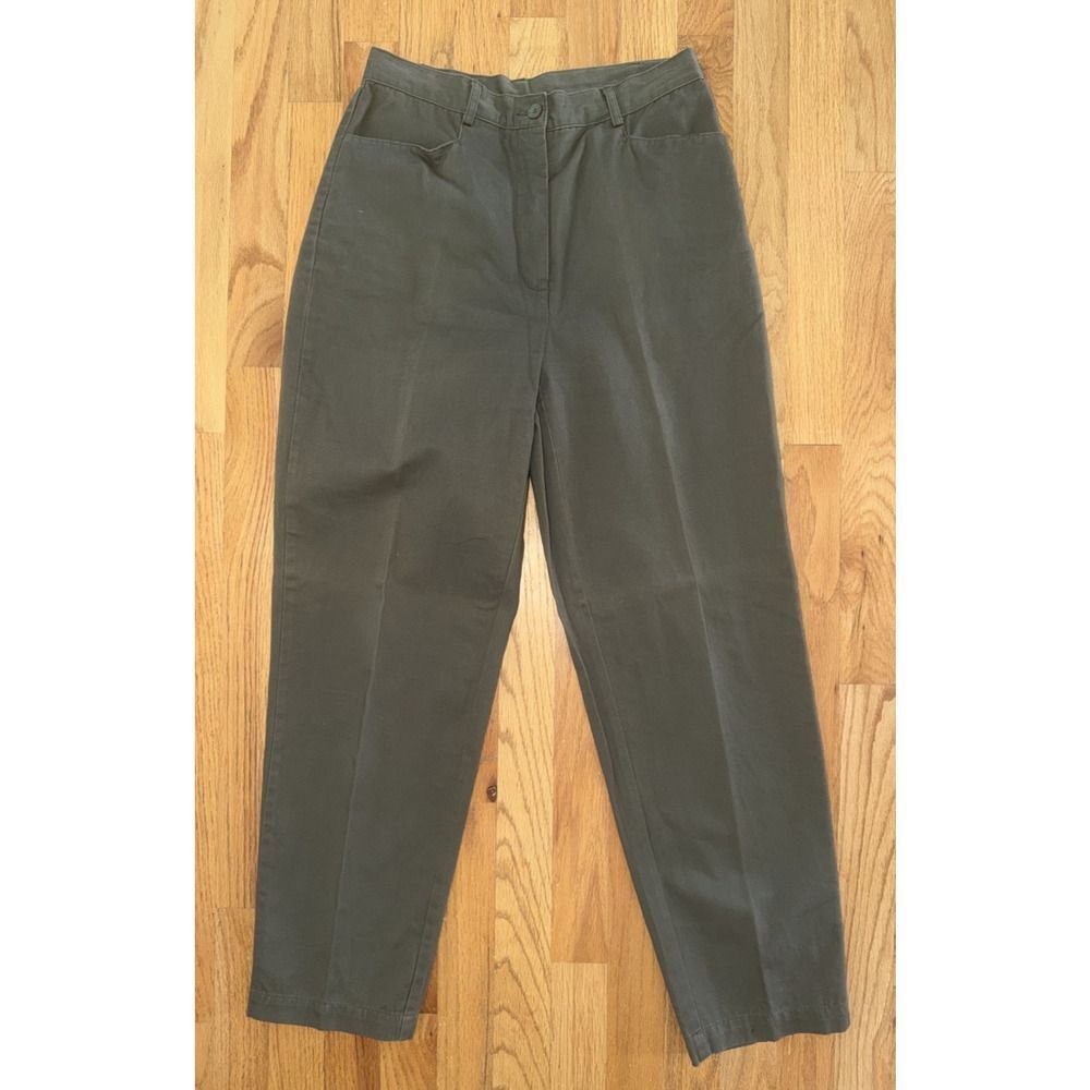 Vintage Casual Corner Annex Women's Olive Green Chinos - Size 10P